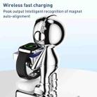 For Watch + Headset Intelligent Wireless Charging Holder(Silver) - 3