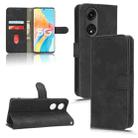 For OPPO A1 Pro Skin Feel Magnetic Flip Leather Phone Case(Black) - 1