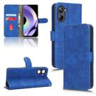 For Realme 10 Pro Skin Feel Magnetic Flip Leather Phone Case(Blue) - 1