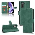 For Realme 10 Pro Skin Feel Magnetic Flip Leather Phone Case(Green) - 1