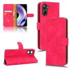 For Realme 10 Pro Skin Feel Magnetic Flip Leather Phone Case(Rose Red) - 1