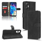 For Infinix Hot 20 5G Skin Feel Magnetic Flip Leather Phone Case(Black) - 1