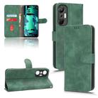 For Infinix Hot 20S Skin Feel Magnetic Flip Leather Phone Case(Green) - 1