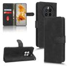 For Huawei Mate 50 Skin Feel Magnetic Flip Leather Phone Case(Black) - 1