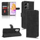 For Honor 80 SE 5G Skin Feel Magnetic Flip Leather Phone Case(Black) - 1