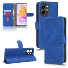For Honor 80 SE 5G Skin Feel Magnetic Flip Leather Phone Case(Blue) - 1