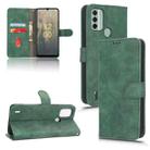 For Nokia C31 Skin Feel Magnetic Flip Leather Phone Case(Green) - 1