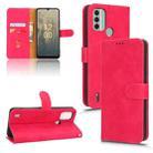 For Nokia C31 Skin Feel Magnetic Flip Leather Phone Case(Rose Red) - 1