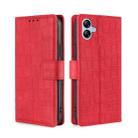 For Samsung Galaxy A04e 4G Skin Feel Crocodile Magnetic Clasp Leather Phone Case(Red) - 1