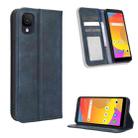 For TCL ION Z Magnetic Buckle Retro Texture Leather Phone Case(Blue) - 1