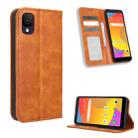 For TCL ION Z Magnetic Buckle Retro Texture Leather Phone Case(Brown) - 1