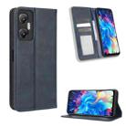 For Infinix Hot 20 5G X666B Magnetic Buckle Retro Texture Leather Phone Case(Blue) - 1