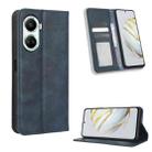 For Huawei nova 10 SE Magnetic Buckle Retro Texture Leather Phone Case(Blue) - 1