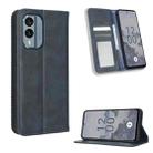 For Nokia X30 5G Magnetic Buckle Retro Texture Leather Phone Case(Blue) - 1