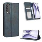For Honor X20 SE / Huawei nova 10z Magnetic Buckle Retro Texture Leather Phone Case(Blue) - 1