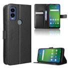 For Cricket Innovate E 5G Diamond Texture Leather Phone Case(Black) - 1