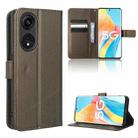 For OPPO A1 Pro Diamond Texture Leather Phone Case(Brown) - 1
