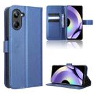 For Realme 10 4G Diamond Texture Leather Phone Case(Blue) - 1