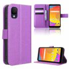 For TCL ION Z Diamond Texture Leather Phone Case(Purple) - 1