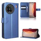 For vivo X90 5G Diamond Texture Leather Phone Case(Blue) - 1