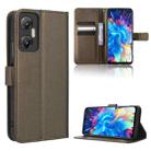 For Infinix Hot 20 5G X666B Diamond Texture Leather Phone Case(Brown) - 1