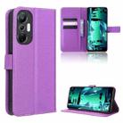 For Infinix Hot 20S X6827 Diamond Texture Leather Phone Case(Purple) - 1