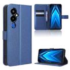 For Tecno Pova 4 Pro Diamond Texture Leather Phone Case(Blue) - 1