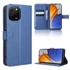 For Huawei nova Y61 Diamond Texture Leather Phone Case(Blue) - 1