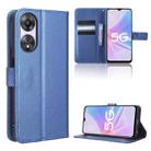 For OPPO A58 5G Diamond Texture Leather Phone Case(Blue) - 1