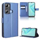 For Infinix Hot 20i Diamond Texture Leather Phone Case(Blue) - 1