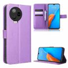 For Infinix Note 12 Pro 4G X676B Diamond Texture Leather Phone Case(Purple) - 1