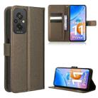 For Xiaomi Redmi 11 Prime 4G Diamond Texture Leather Phone Case(Brown) - 1