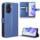 For Honor Play 40 Plus Diamond Texture Leather Phone Case(Blue) - 1