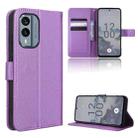 For Nokia X30 5G Diamond Texture Leather Phone Case(Purple) - 1