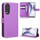 For Honor X20 SE / Huawei nova 10z Diamond Texture Leather Phone Case(Purple) - 1