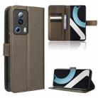 For Xiaomi Civi 2 5G / 12 Lite NE Diamond Texture Leather Phone Case(Brown) - 1