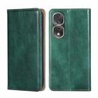 For Honor 80 Pro Gloss Oil Solid Color Magnetic Leather Phone Case(Green) - 1