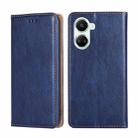 For Huawei nova 10 SE Gloss Oil Solid Color Magnetic Leather Phone Case(Blue) - 1