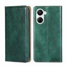 For Huawei nova 10 SE Gloss Oil Solid Color Magnetic Leather Phone Case(Green) - 1