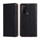 For TCL 30XL 2022 Gloss Oil Solid Color Magnetic Leather Phone Case(Black) - 1