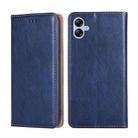 For Samsung Galaxy A04e 4G Gloss Oil Solid Color Magnetic Leather Phone Case(Blue) - 1