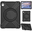 For iPad 10th Gen 10.9 2022 EVA + PC Tablet Protective Case with 360 Rotating Bracket(Black+Black) - 1