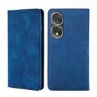 For Honor 80 Pro Skin Feel Magnetic Horizontal Flip Leather Phone Case(Blue) - 1