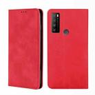 For TCL 30XL 2022 Skin Feel Magnetic Horizontal Flip Leather Phone Case(Red) - 1