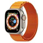 Nylon Loop Watch Band For Apple Watch Ultra 49mm&Watch Ultra 2 49mm / Series 9&8&7 45mm / SE 3&SE 2&6&SE&5&4 44mm / 3&2&1 42mm(Orange) - 1
