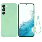 For Samsung Galaxy S23+ 5G Pure Color Liquid Silicone Shockproof Full Coverage Phone Case(Green) - 1