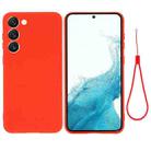 For Samsung Galaxy S23 5G Pure Color Liquid Silicone Shockproof Full Coverage Phone Case(Red) - 1