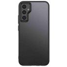For Samsung Galaxy A34 Armor Clear TPU Hard PC Phone Case(Matte Black) - 1