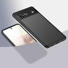 For Google Pixel 7a Armor Clear TPU Hard PC Phone Case(Matte Black) - 1