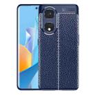 For OPPO A1 Pro Litchi Texture Shockproof TPU Phone Case(Blue) - 1